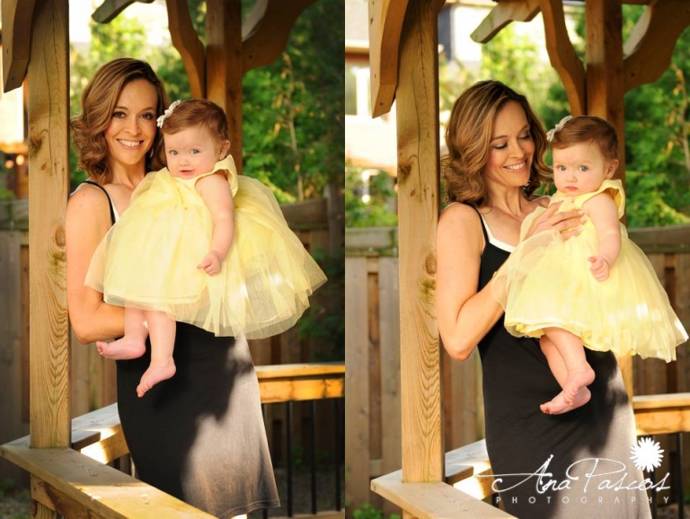 Sunset Family Photography in back yard