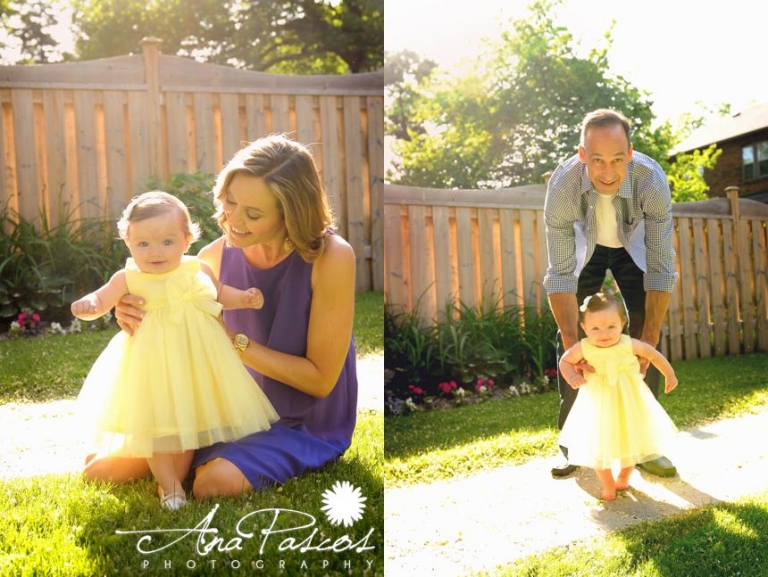 Toronto Family Photography in Back Yard